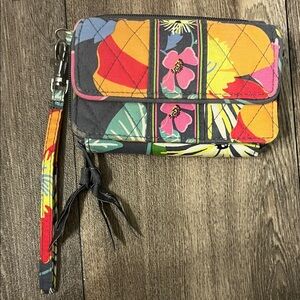 Vera Bradley Colorful Floral Wristlet